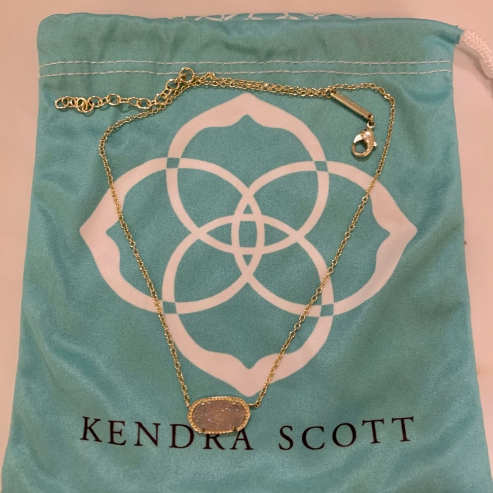 Kendra Scott Elisa Iridescent Drusy Necklace